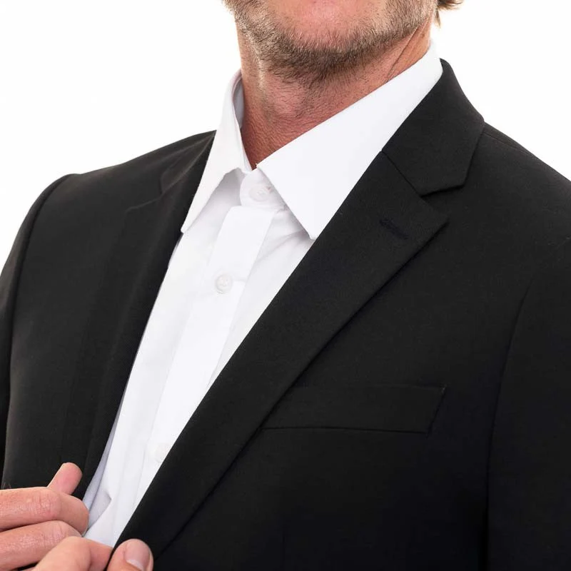 Veste Blazer de Service Homme Noir - KARIBAN - Image 5