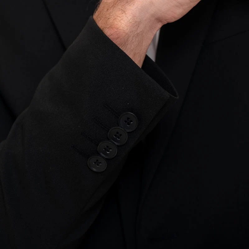 Veste Blazer de Service Homme Noir - KARIBAN - Image 7