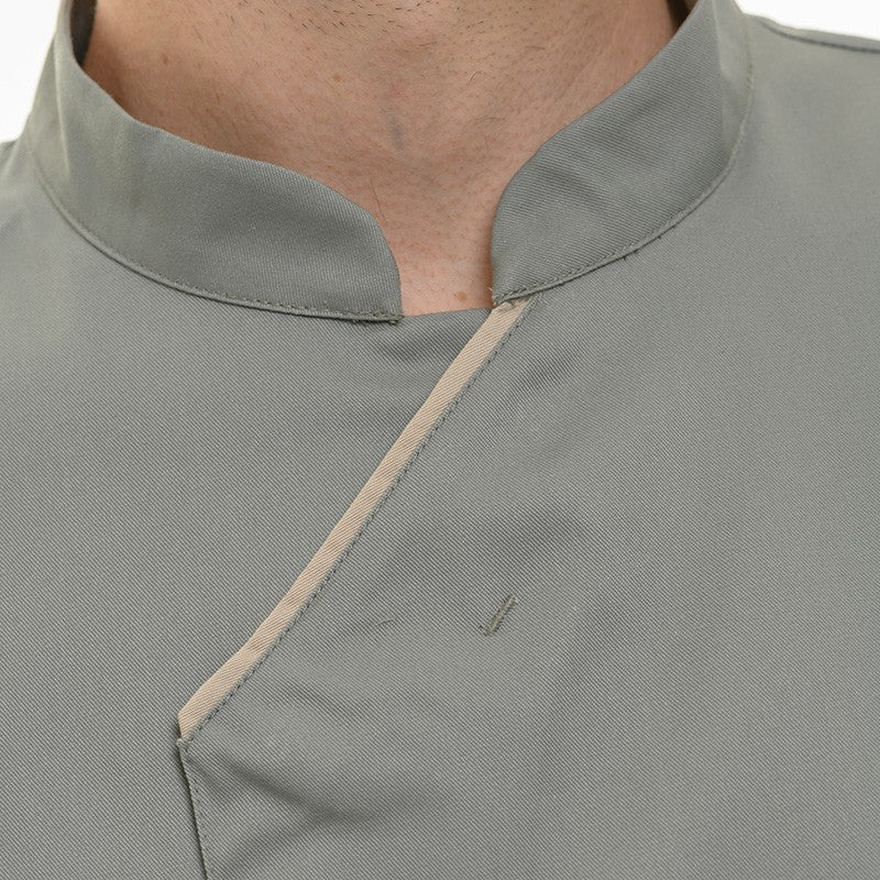 Veste Cuisine Unisexe Manches Courtes Tilleul Harti - ROBUR - Image 5