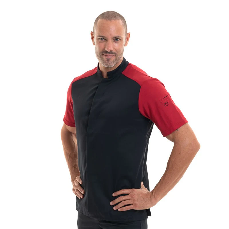 Veste de Boucher Carne Noir Cerise - ROBUR - Image 2
