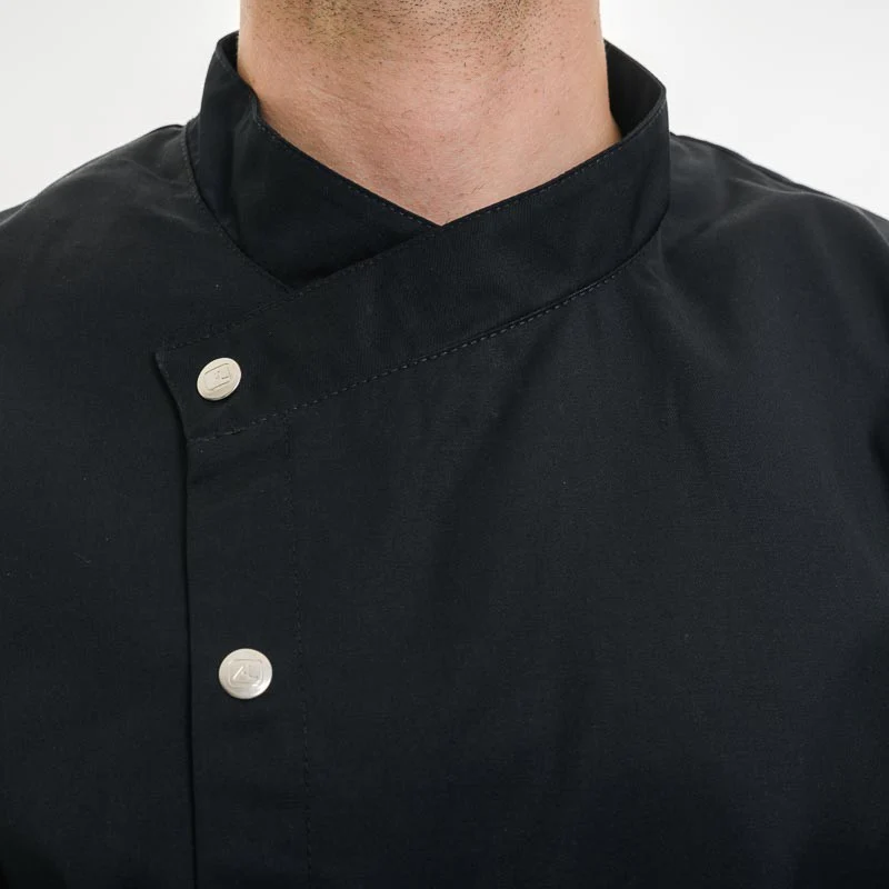 Veste de Boucher Homme Noire Moutarde - LAFONT CUISINE - Image 4