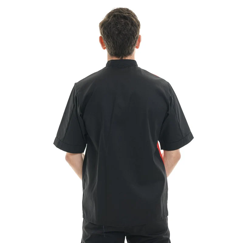 Veste de Boucher Noir et Rouge - MANELLI - Image 4