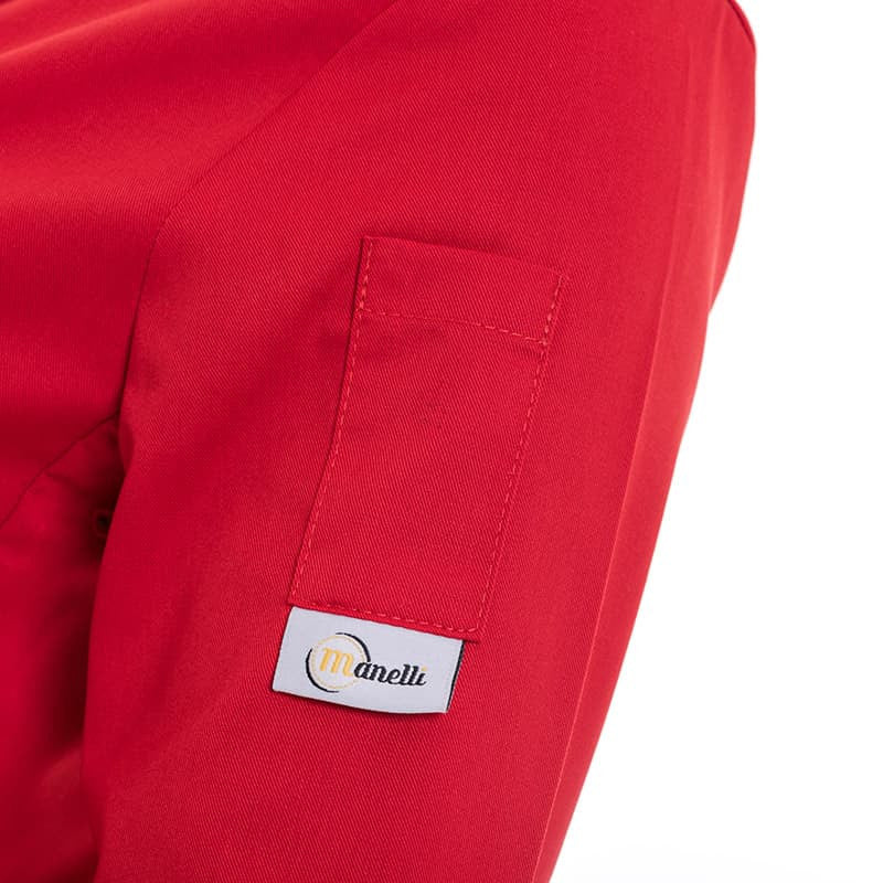 Veste de Bouchère Femme Manches Longues Rouge - MANELLI - Image 8