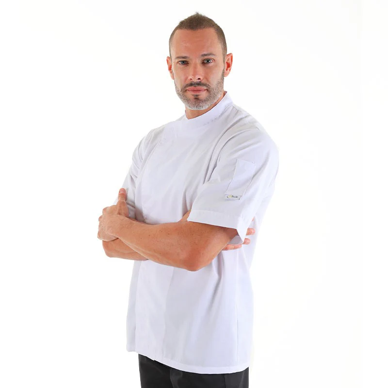 Veste de Boulanger Blanche MC ou ML - MANELLI - Image 3