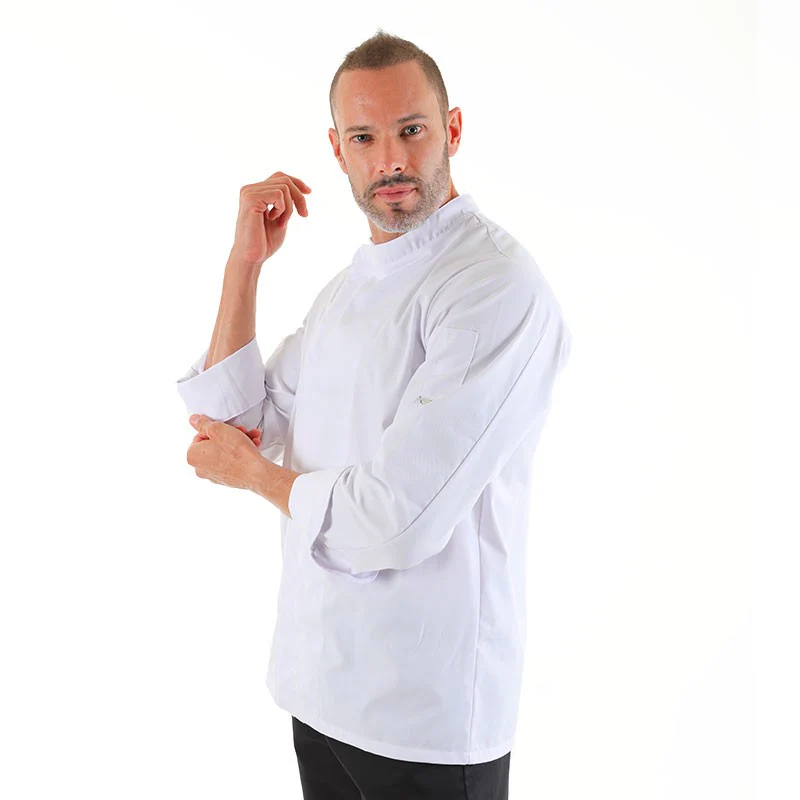 Veste de Boulanger Blanche MC ou ML - MANELLI - Image 4