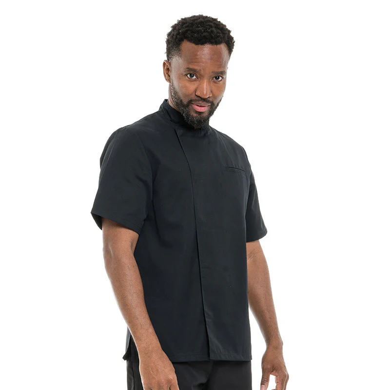 Veste de Cuisine à Manches Courtes Texas Noire - MANELLI - Image 3