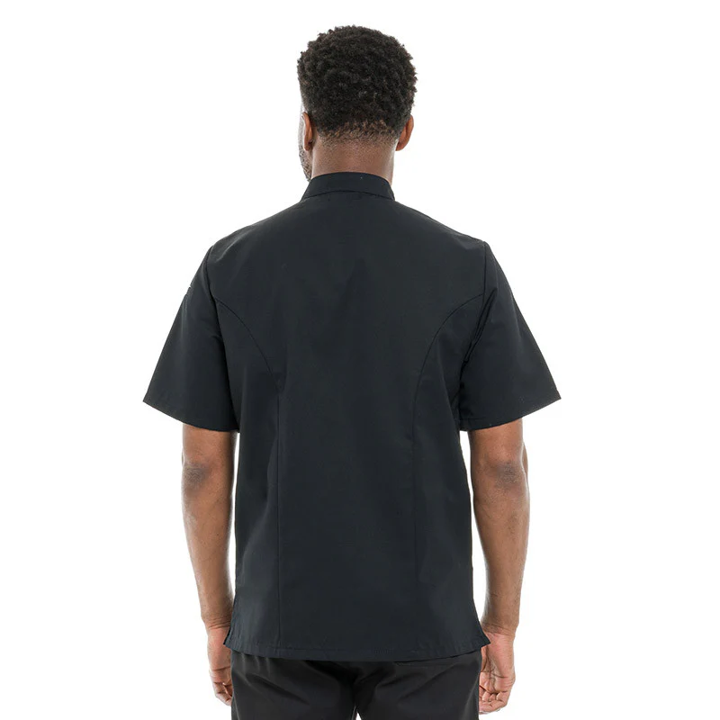 Veste de Cuisine à Manches Courtes Texas Noire - MANELLI - Image 4