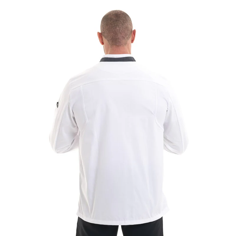 Veste de Cuisine à Manches Longues Blanche Vasko - ROBUR - Image 3