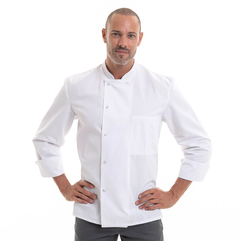 Veste de Cuisine Apprenti Noire ML Inox - ROBUR - Image 6
