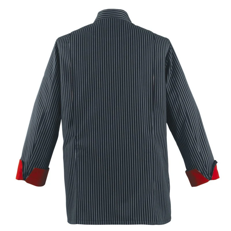 Veste de Cuisine Ardoise Rayé Noir - ROBUR - Image 3
