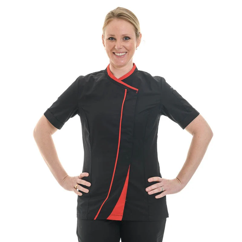 Veste de Cuisine Beige et Marron Ginseng Femme - LAFONT CUISINE - Image 4