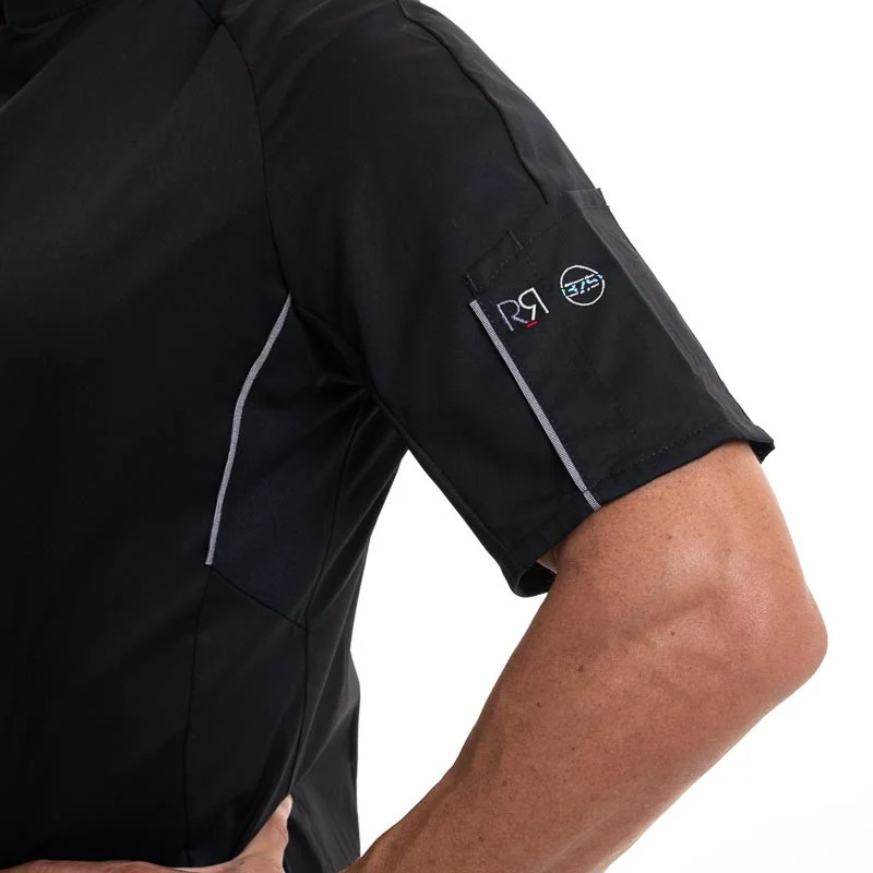 Veste de Cuisine Benak 37.5 Noir Manches Courtes - ROBUR - Image 6