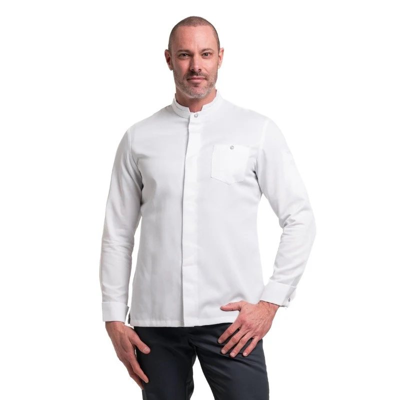 Veste de Cuisine Berto à Manches Longues Blanche - ROBUR