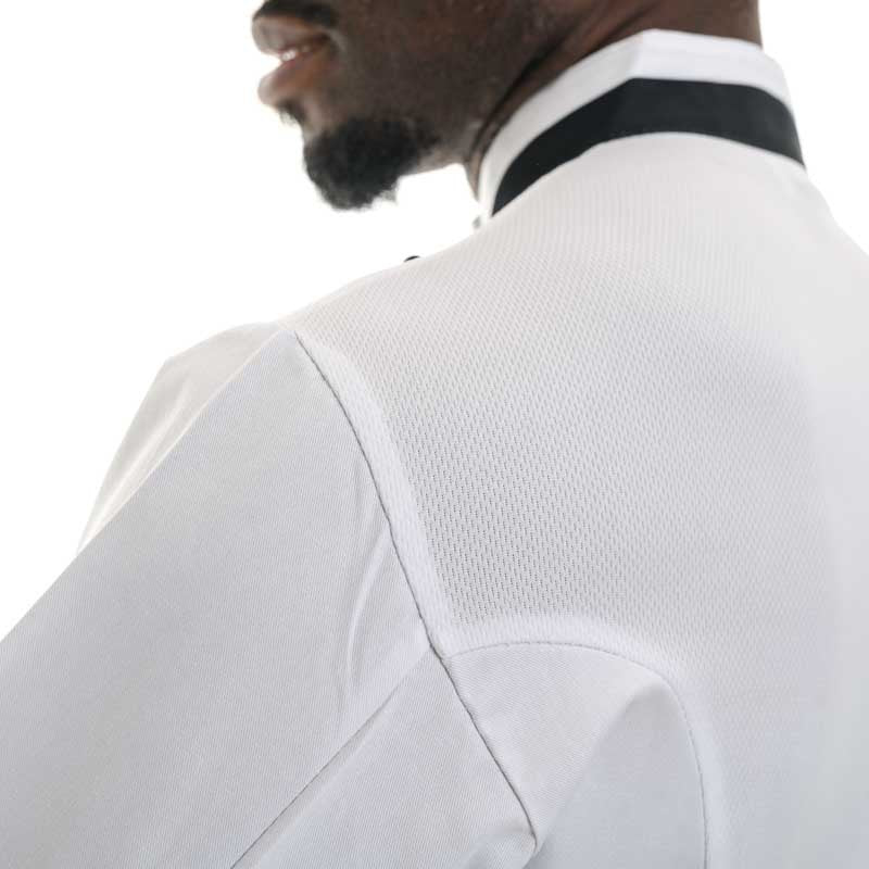 Veste de Cuisine Homme Dos Aéré Nano Blanche - EGOCHEF - Image 5