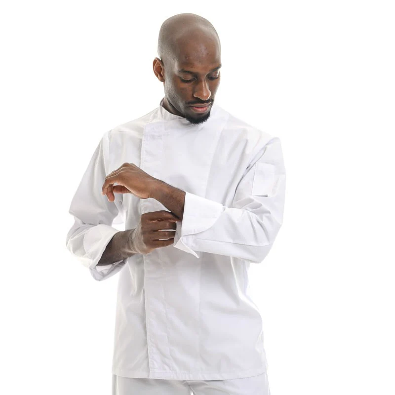 Veste de Cuisine Blanche Manches Courtes ou Manches Longues - MANELLI - Image 4