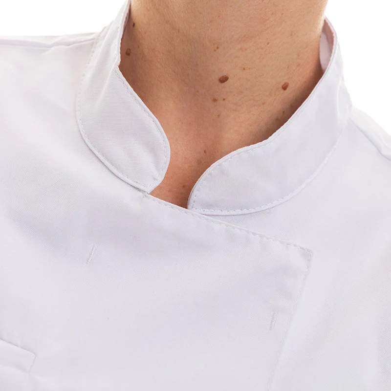 Veste de Cuisine Blanche à Manches Courtes Femme Californie - MANELLI - Image 5