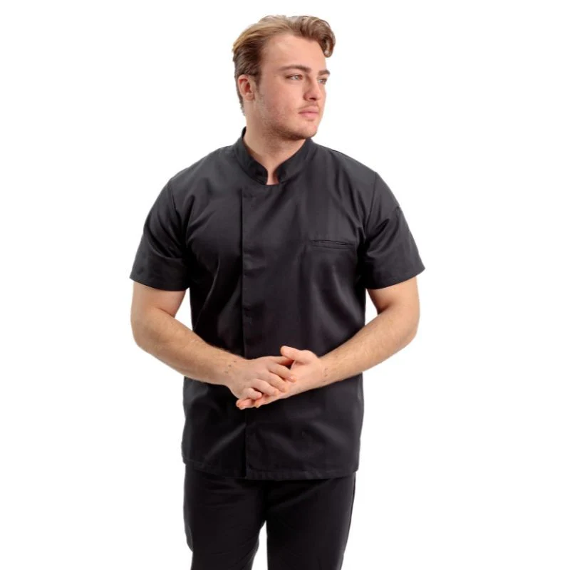 Veste de Cuisine Homme Texas Manches Courtes Blanche - MANELLI - Image 5