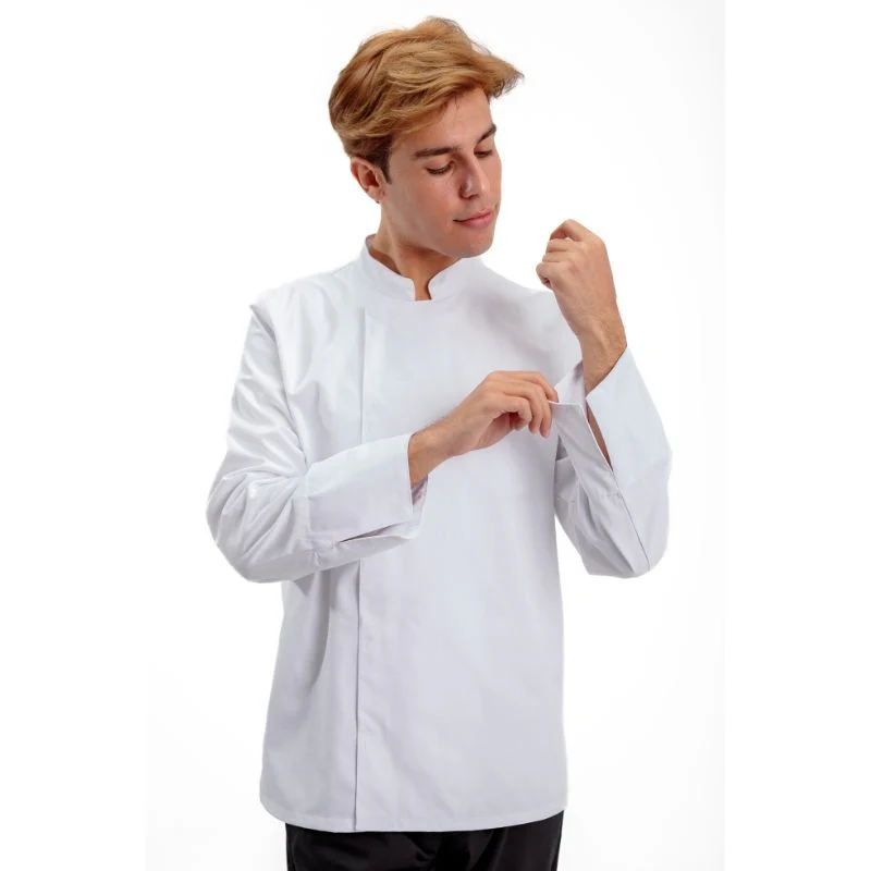 Veste de Cuisine Homme Texas Manches Courtes Blanche - MANELLI - Image 6