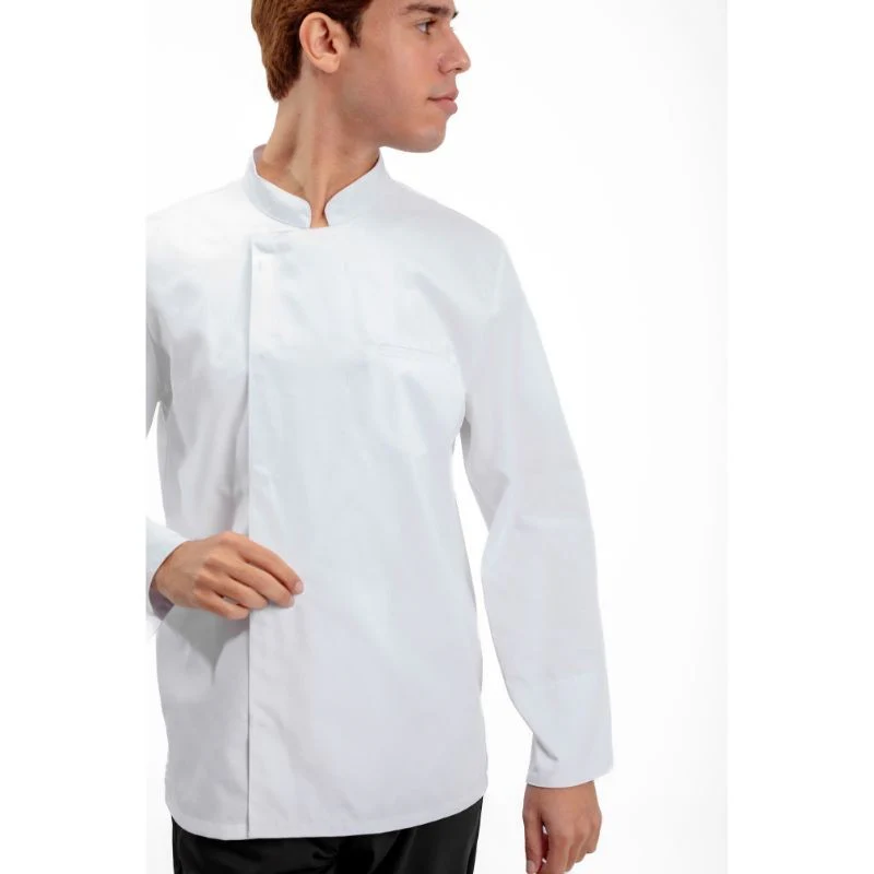 Veste de Cuisine Homme Texas Manches Courtes Blanche - MANELLI - Image 7