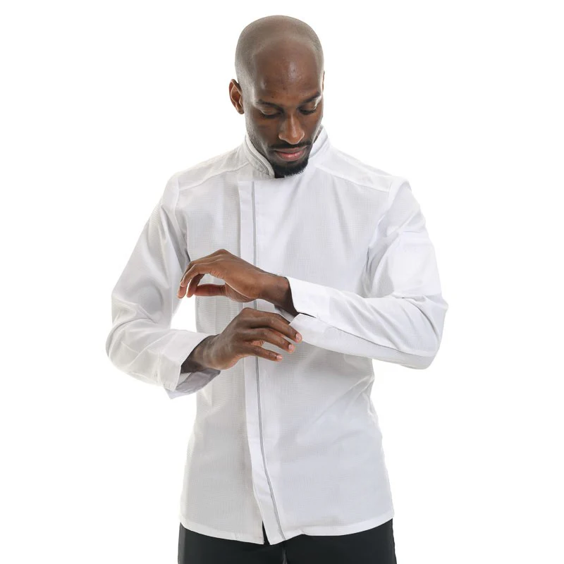 Veste de Cuisine Blanche Aguila Respirante ML - Robur - Image 2