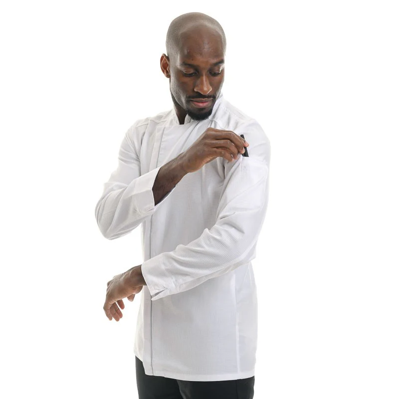 Veste de Cuisine Blanche Aguila Respirante ML - Robur - Image 3