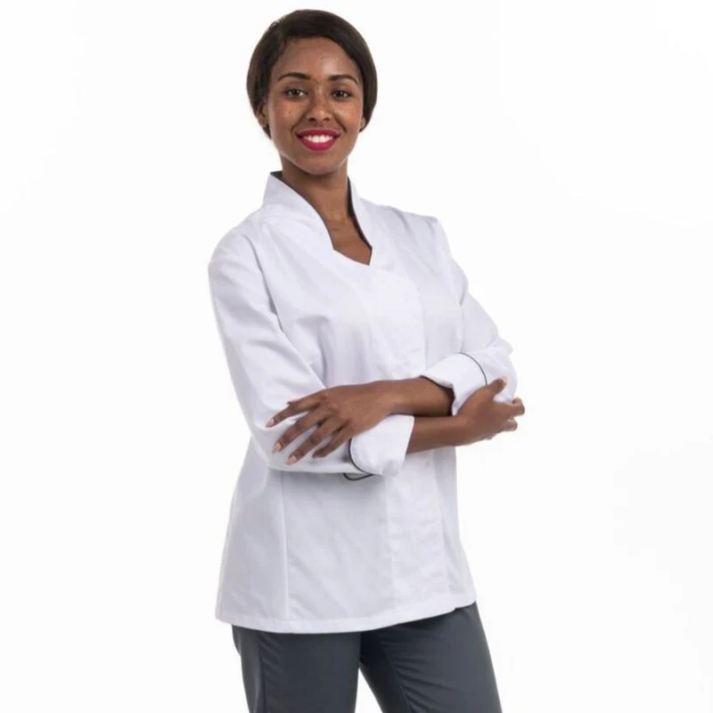 Veste de Cuisine Blanche by Coline Faulquier - MANELLI