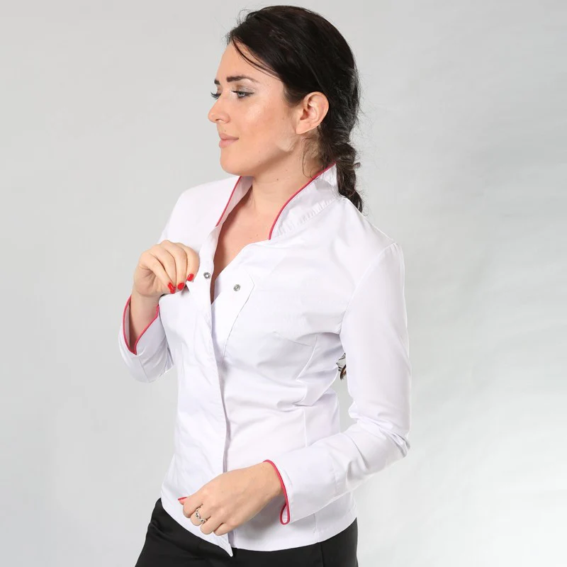 Veste de Cuisine Blanche by Coline Faulquier - MANELLI - Image 5