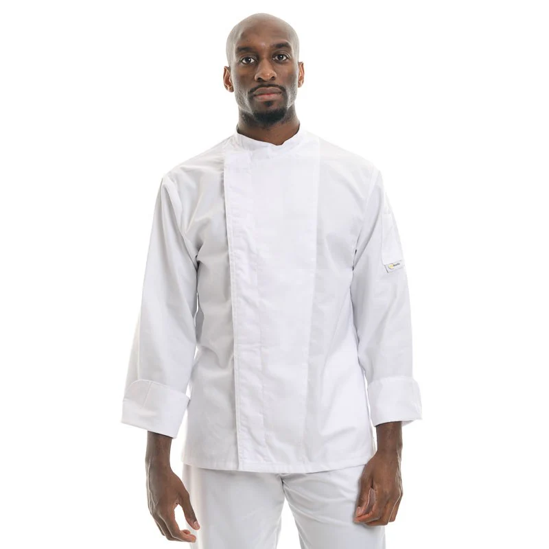 Veste de Cuisine Blanche Dos Aéré MC ou ML - MANELLI - Image 5