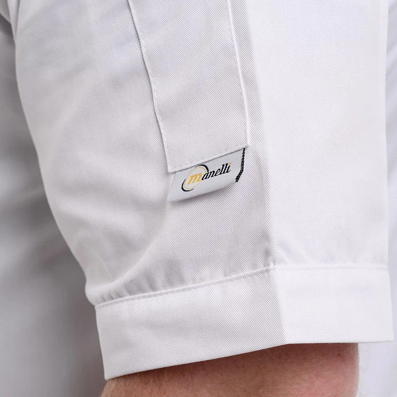 Veste de Cuisine Blanche Dos Aéré Grande Taille - MANELLI - Image 6