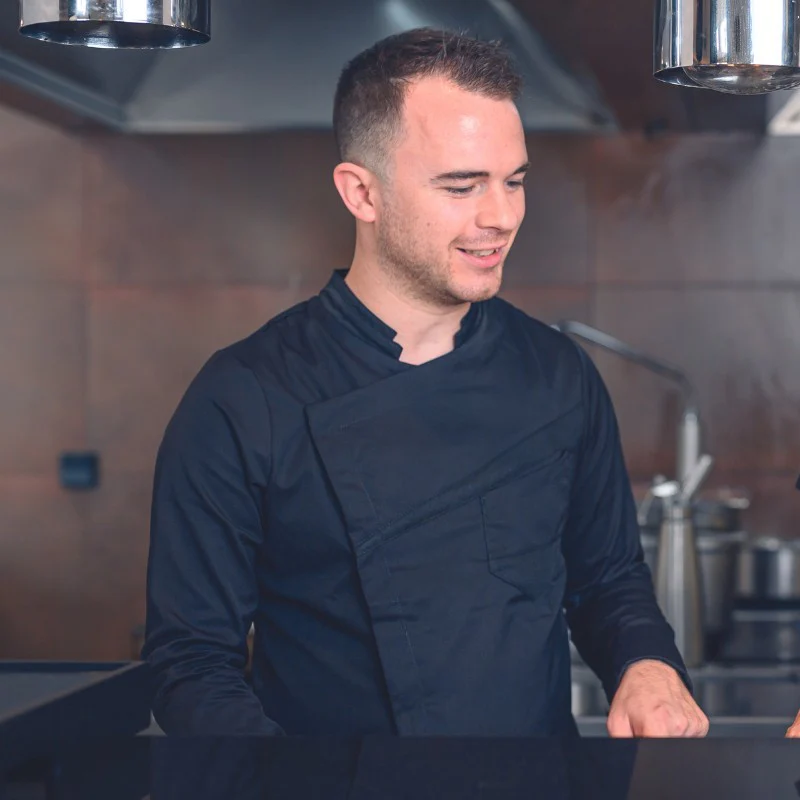 Veste de Cuisine Blanche Double Col Lemongrass Homme - LAFONT CUISINE - Image 10