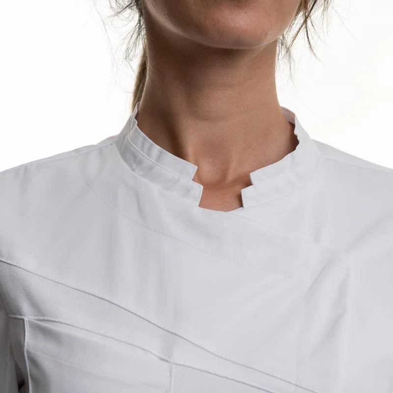 Veste de Cuisine Blanche Double Col Nutmeg Femme - LAFONT CUISINE - Image 4