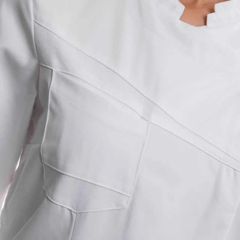 Veste de Cuisine Blanche Double Col Nutmeg Femme - LAFONT CUISINE - Image 5