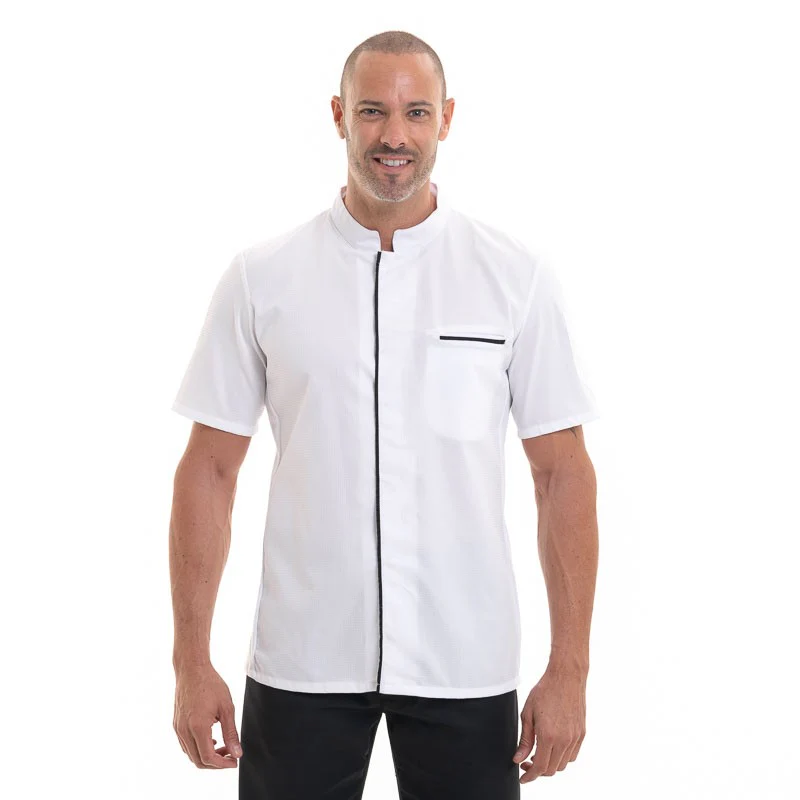 Veste de Cuisine Homme Manches Longues Ekol Blanche - ROBUR - Image 5