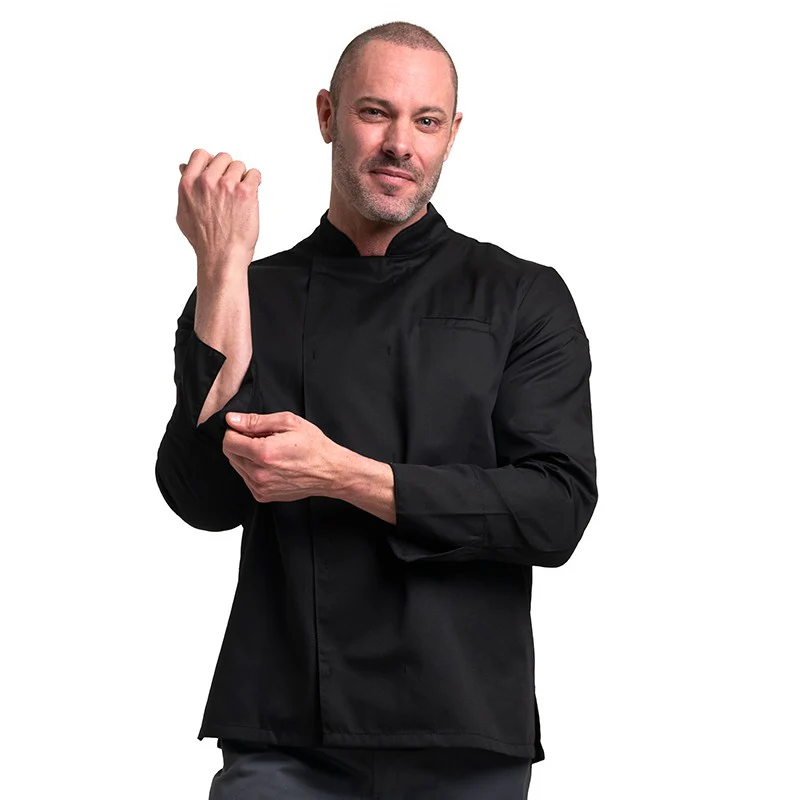 Veste de Cuisine Homme Texas à Manches Longues Blanche - MANELLI - Image 11