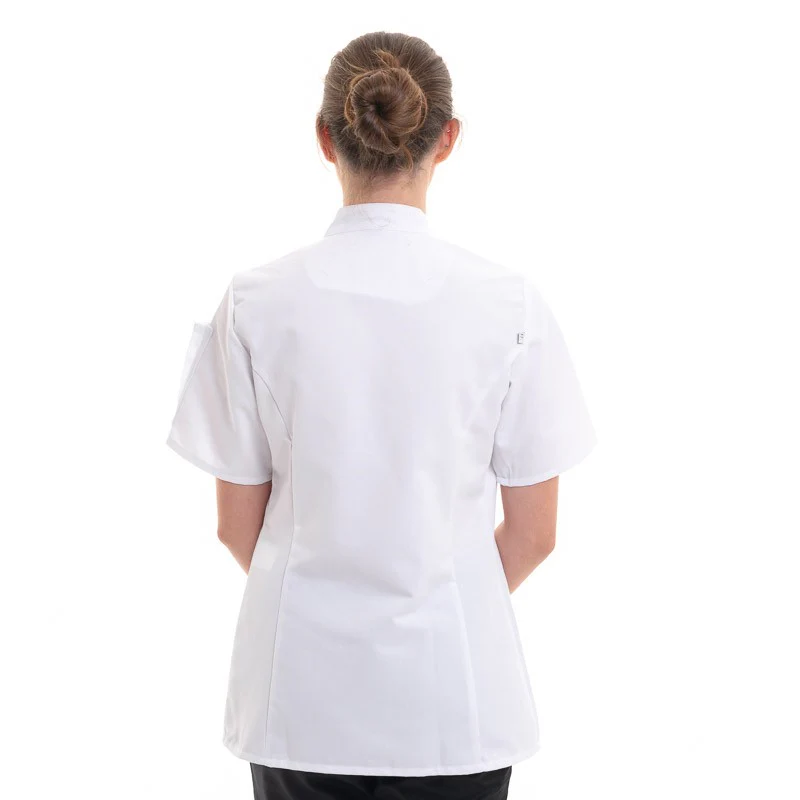 Veste de Cuisine Blanche Unera à Manches Courtes - ROBUR - Image 4