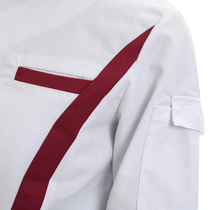 Veste de Cuisine Coriandre Blanc/Bordeaux - LAFONT CUISINE - Image 3