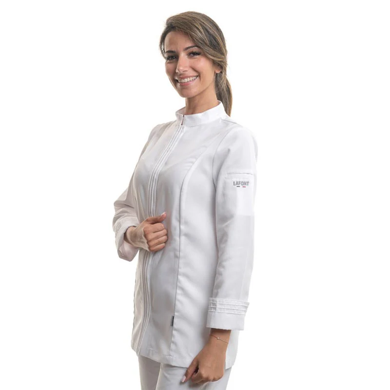 Veste de Cuisine Cristal Blanc Femme - LAFONT CUISINE - Image 3