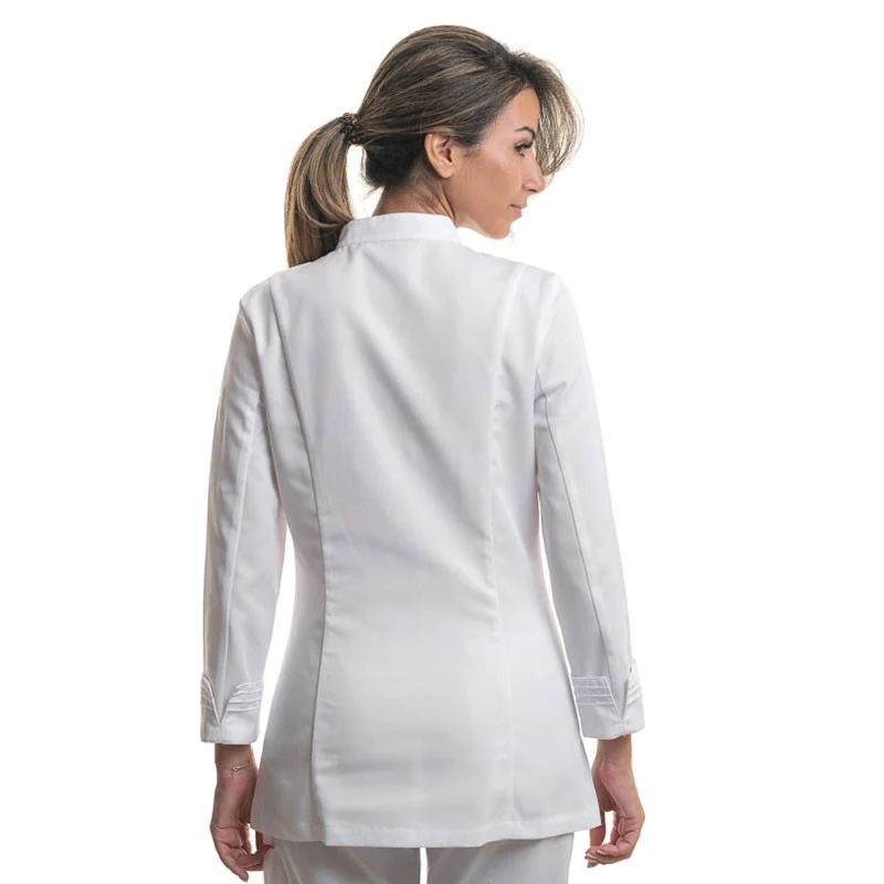 Veste de Cuisine Cristal Blanc Femme - LAFONT CUISINE - Image 4