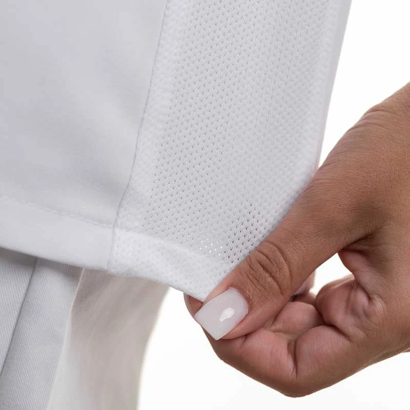 Veste de Cuisine Femme ELBAX Manches Courtes Blanc - ROBUR - Image 6
