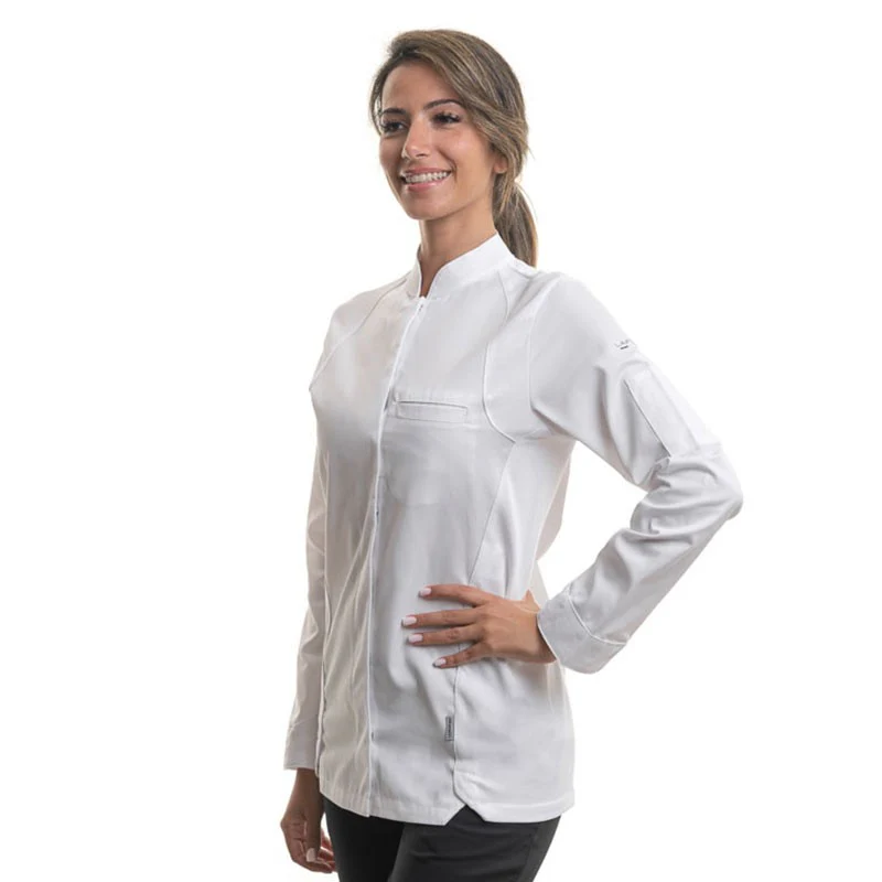 Veste de Cuisine Emulsion Femme Blanc - LAFONT CUISINE - Image 3
