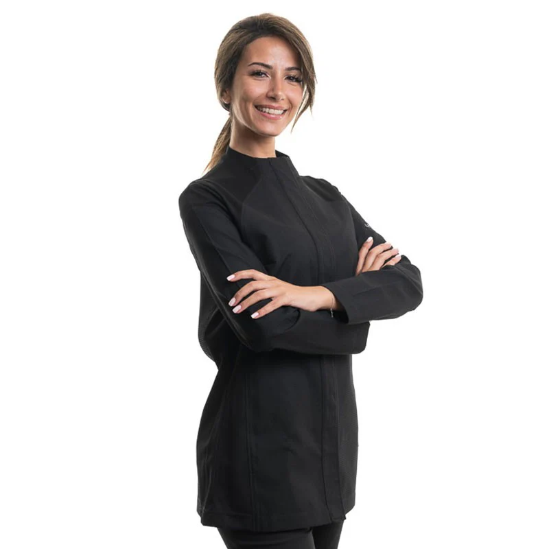 Veste de Cuisine Emulsion Femme Noir - LAFONT CUISINE - Image 3