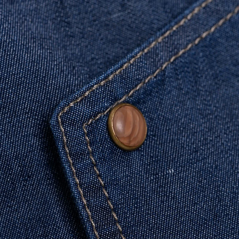 Veste de Cuisine en Jean Manches Courtes Bievre - LAFONT CUISINE - Image 10