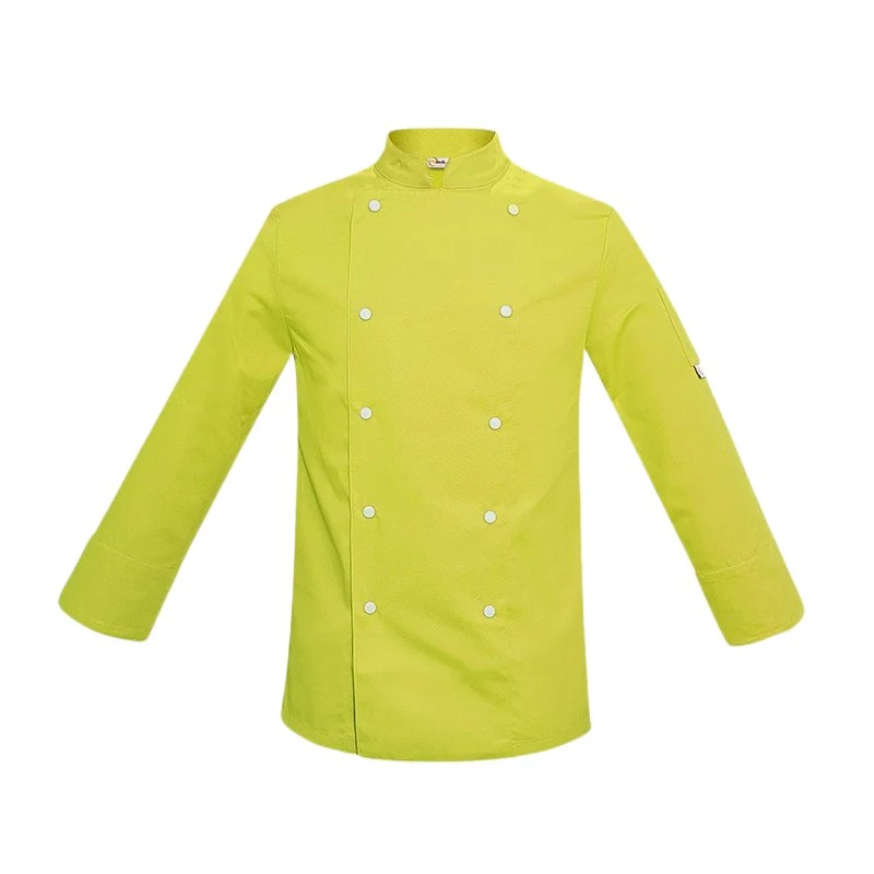 Veste de Cuisine Enfant Vert Anis Boutons Blancs - MANELLI