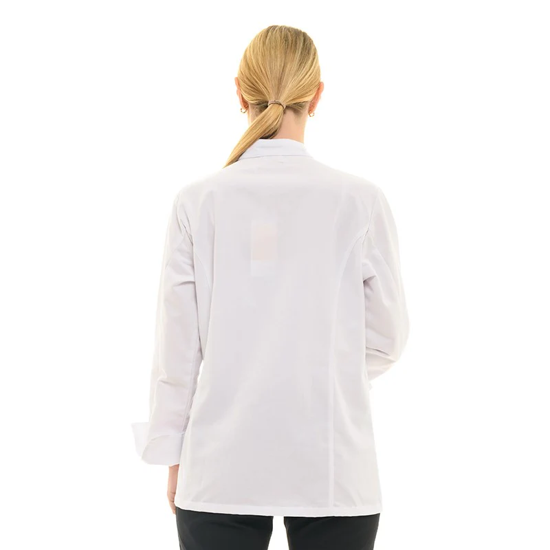 Veste de Cuisine Femme à Manches Courtes Noire Californie - MANELLI - Image 12
