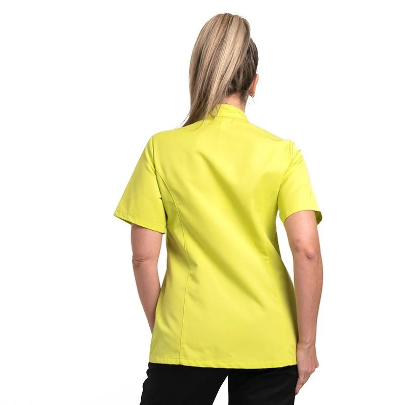 Veste de Cuisine Femme Californie Manches Courtes Vert Kaki - MANELLI - Image 8
