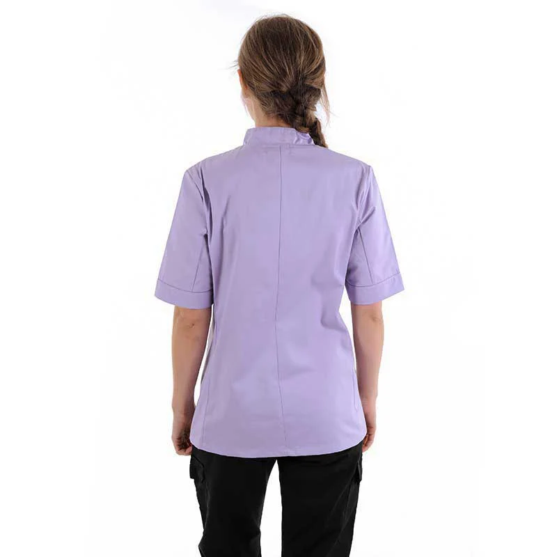 Veste de Cuisine Femme Lilas MC ou ML - MANELLI - Image 3