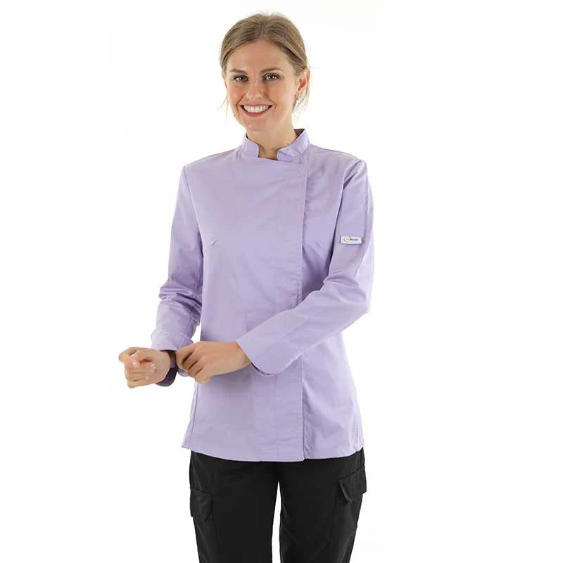 Veste de Cuisine Femme Lilas MC ou ML - MANELLI - Image 4