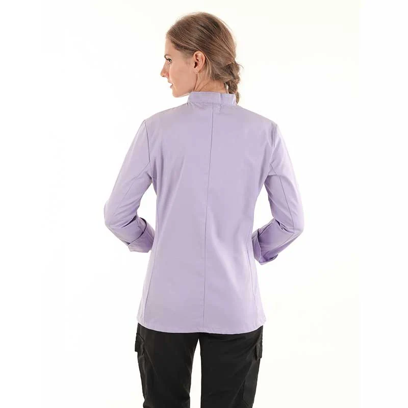 Veste de Cuisine Femme Lilas MC ou ML - MANELLI - Image 6