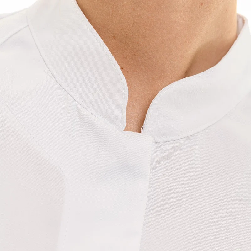 Veste de Cuisine Femme Manches Courtes Pepper Blanc - LAFONT CUISINE - Image 4