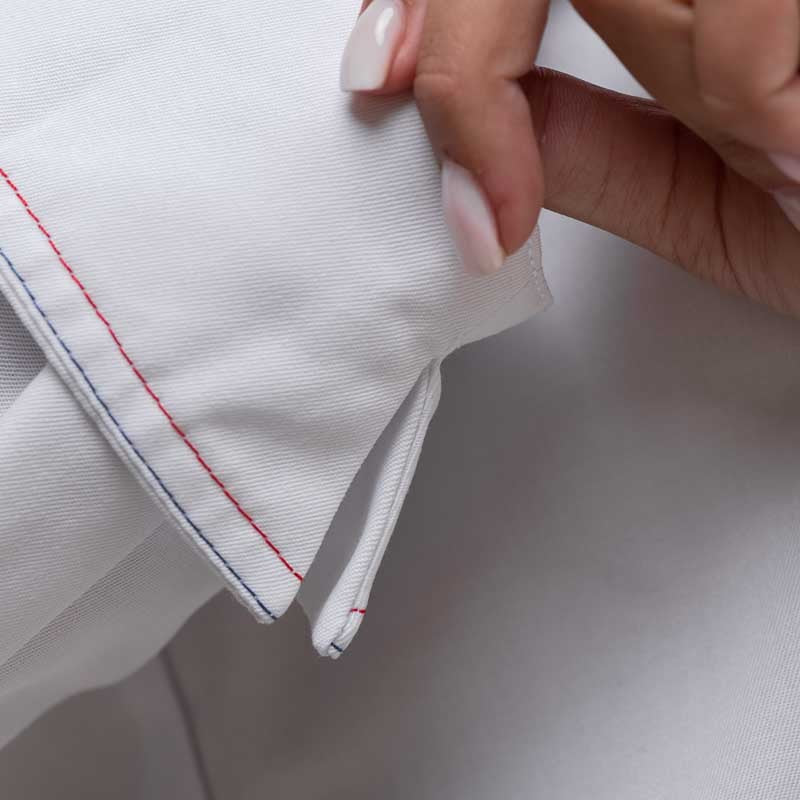 Veste de Cuisine Femme Manches Longues Alpilles Blanc - ROBUR - Image 7